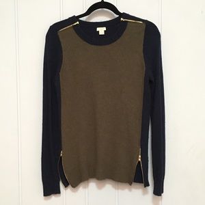 J. Crew zip sweater