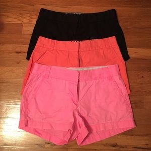 3 pairs of jcrew shorts
