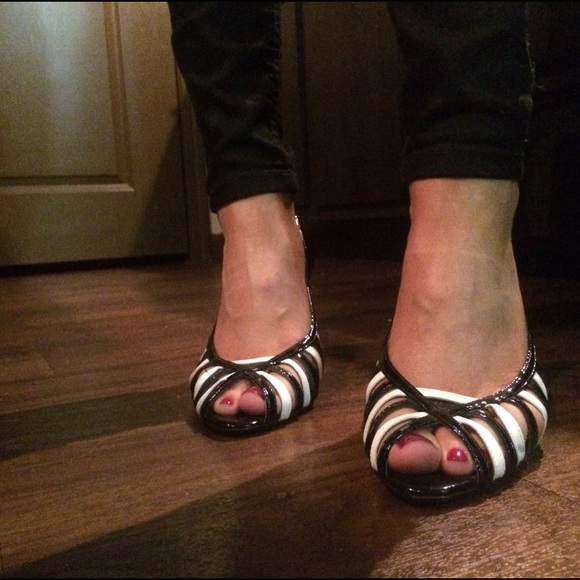 Black and White Pumps