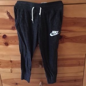 Nike capri sweatpants, dark grey