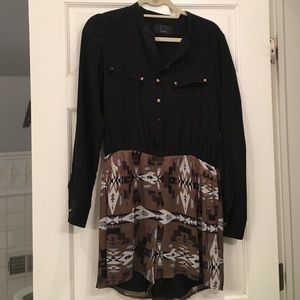 Dolce vita printed and black romper