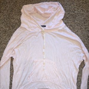 Brandy Melville light pink Layla hoodie