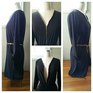 NWOT Sexy Half Zip Black Dressy Shorts Romper