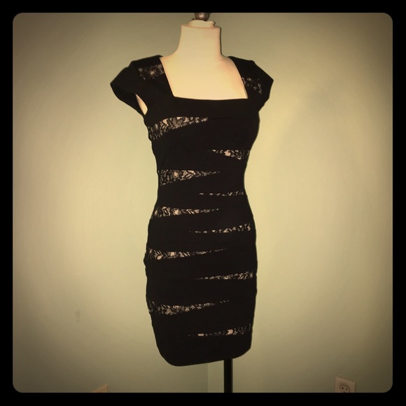 INC little Black Sexy Dress size 6