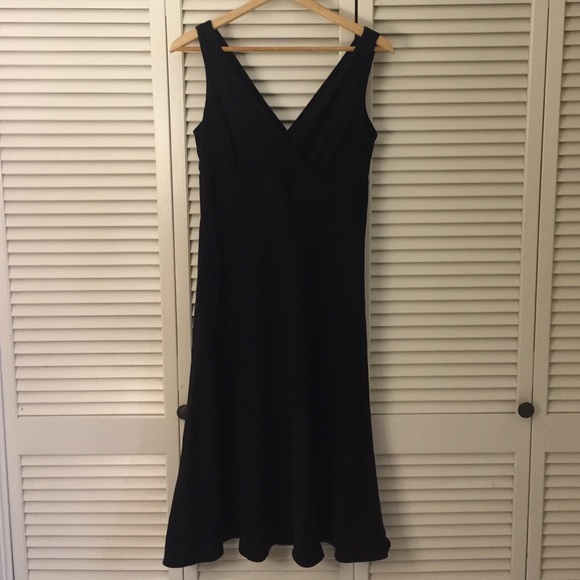 J. Crew Sophia Silk Black Dress Size 4