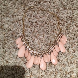 Gold and light pink necklace