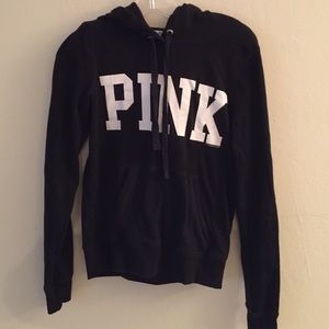VS pink black hoodie