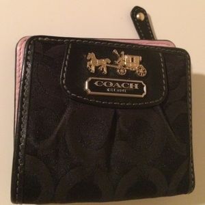 Small, Black Coach Wallet