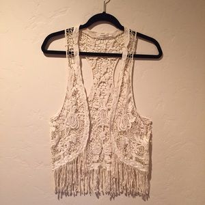 FRINGE FESTIVAL CROCHET VEST BY POETRY