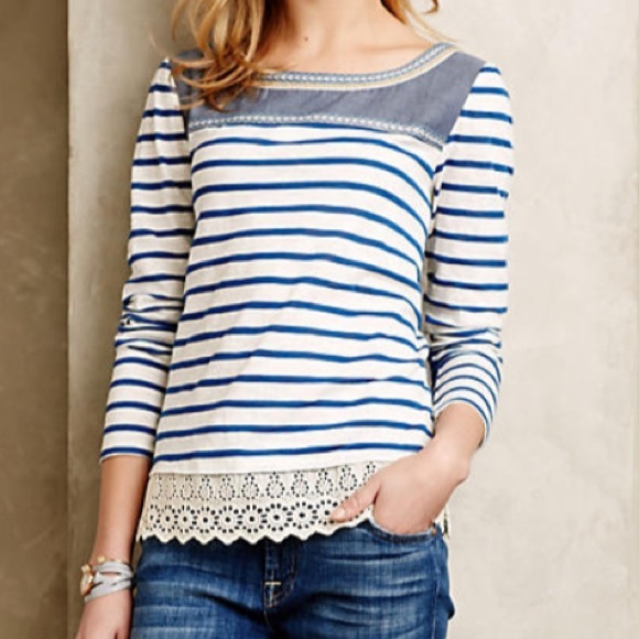 Anthropologie Tops - Anthropologie Shiloh Embroidered Top