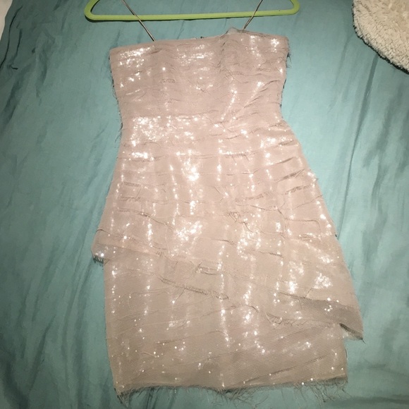 Alice & Olivia sequin strapless dress