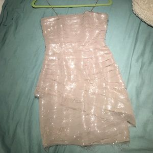 Alice & Olivia sequin strapless dress