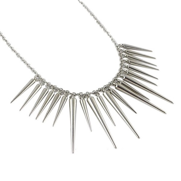 Spikes Statement Necklace - Picture 2 of 5