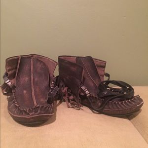 Free people leather moccasins