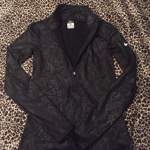 Nike pro zip up