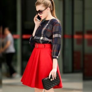 Handmade Crop top with waist Skirt