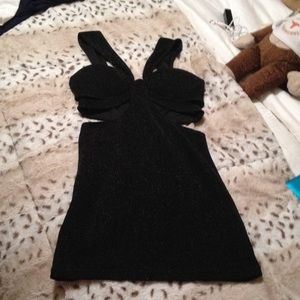 Black sparkly tobi dress