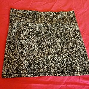Cheetah print skirt