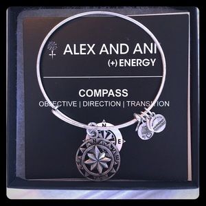 🆕 AUTHENTIC Silver Alex & Ani bangle bracelet
