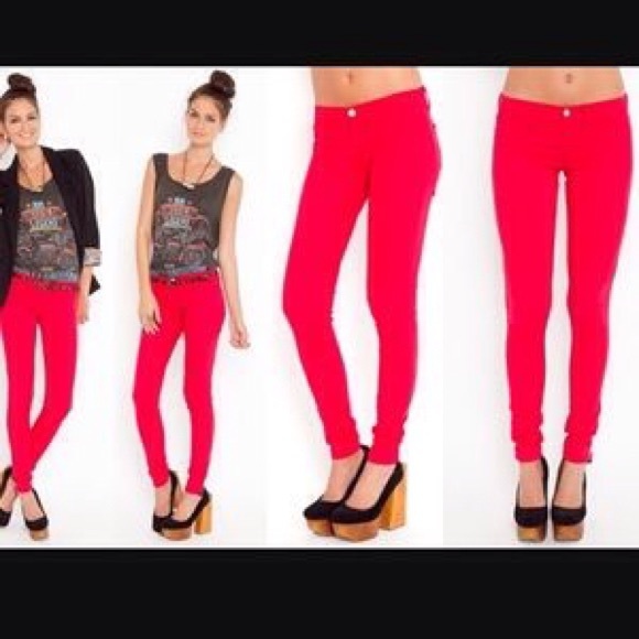SALE TODAY🆕💥 Red Stretchy Skinny Jeans