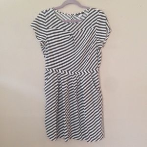 Black & White Striped J. Crew Sundress