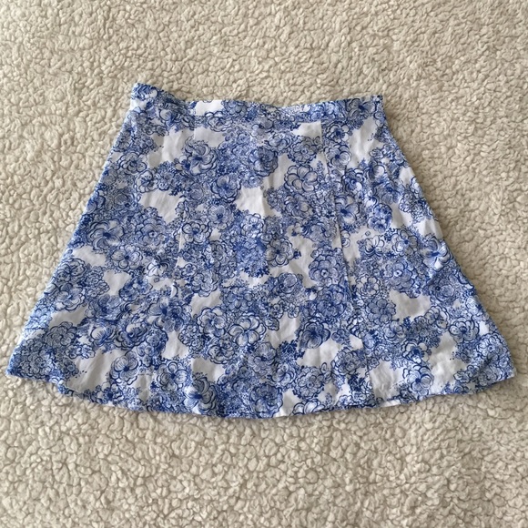 American apparel floral skirt