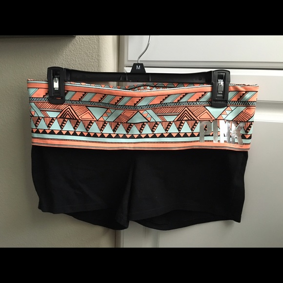 Victoria's Secret Pink Aztec Print Yoga Shorts