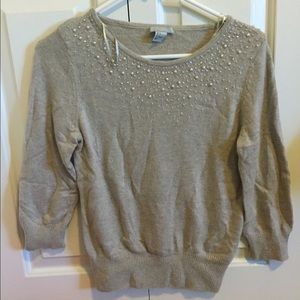 Brand new! Super soft beaded sweater
