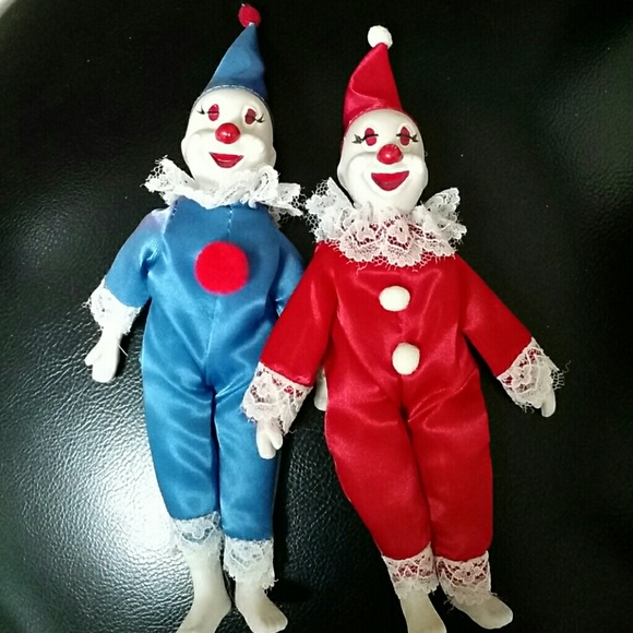 BOGO. Free.Porcelain clown's vintage