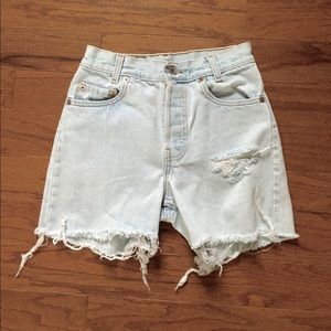 Size 24 vintage Levis high waist cut offs
