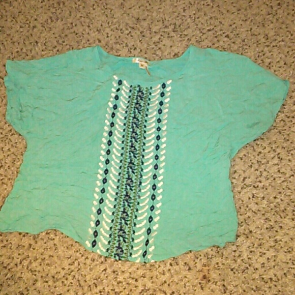 turquoise blouse - Picture 2 of 2