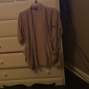 Tan Open Cardigan