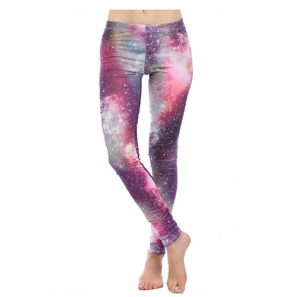 Galaxy print leggings