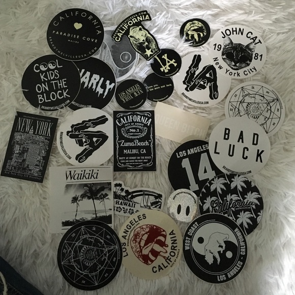 Brandy Melville sticker collection (30 stickers)