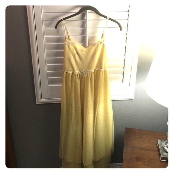 Easter yellow summer dress/slip