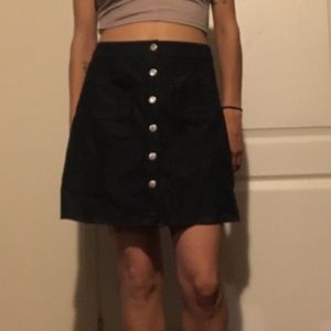 Mini denim skirt