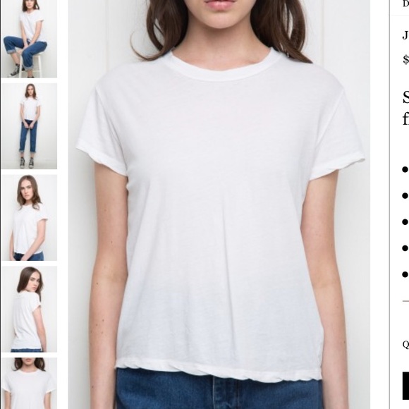❌SOLD❌ Loose fitting white Brandy Melville tee