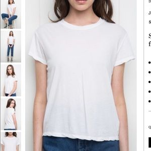 ❌SOLD❌ Loose fitting white Brandy Melville tee