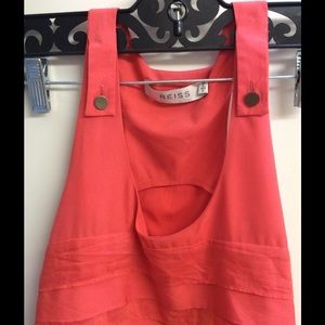 Reiss Tops - REISS NEW Layer Designer Salmon Luster Tunic Tank Reiss Tops - REISS NEW Layer Designer Salmon Luster Tunic Tank