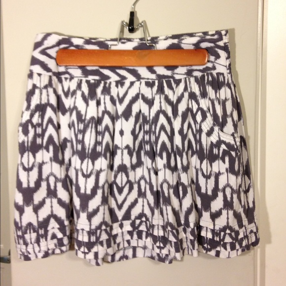 Grey and white skirt