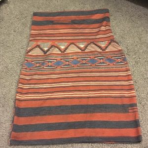 Nollie tribal pencil skirt