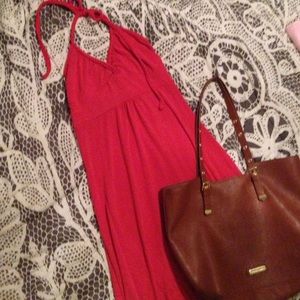 🚫sold 💕 coral halter dress