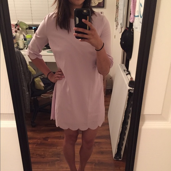 Lavender scallop dress