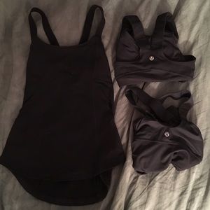 Lululemon tank top size 8 with 2 bonus items