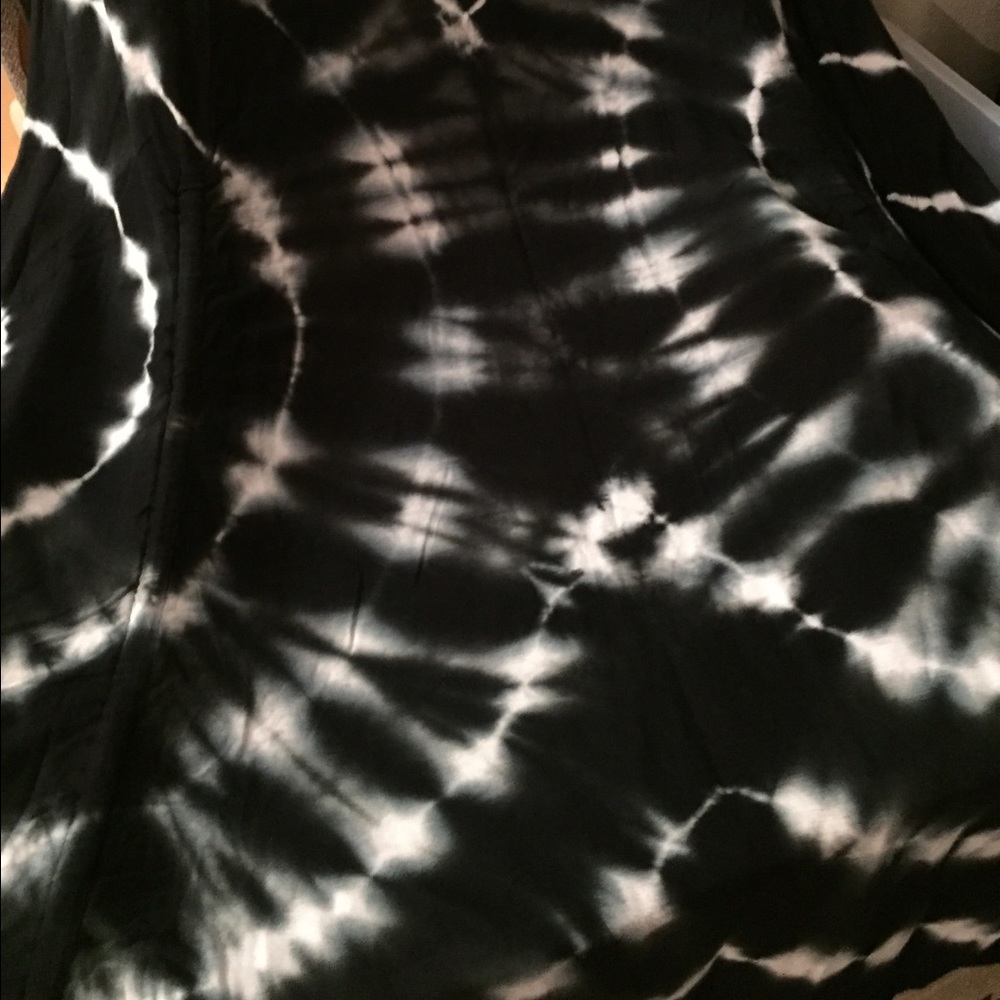 LAST ONE Black & White Maxi Strapless skirt - Picture 5 of 8
