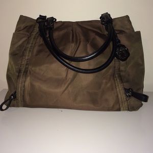 Vince Camuto Large Nylon Hobo Bag (Army Green)