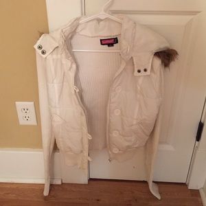 Fur headed warm winter jacket