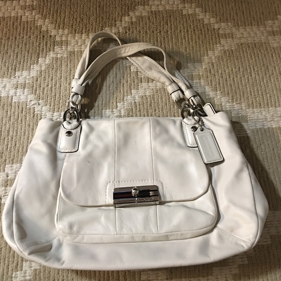 100% Authentic White Coach Purse with Dustbag