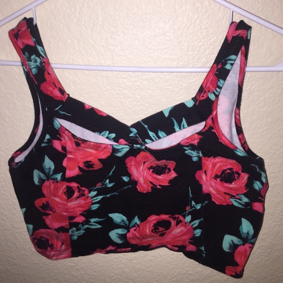 Flower crop top