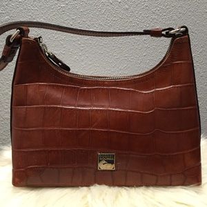 Small Faux Croc Leather Purse